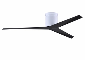 Eliza 56"Ceiling Fan Gloss White hugger fans for rooms with low ceilings