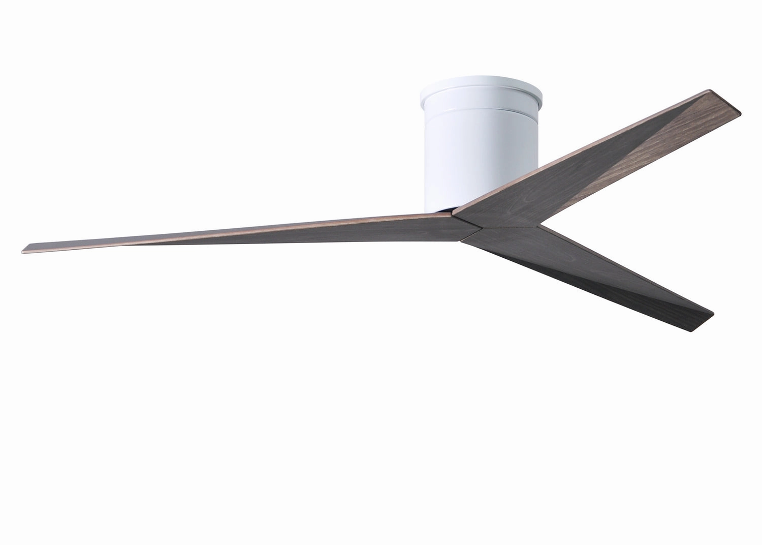 Eliza 56"Ceiling Fan Gloss White hugger fans for rooms with low ceilings