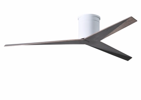 Eliza 56"Ceiling Fan Gloss White hugger fans for rooms with low ceilings