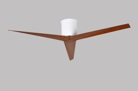 Eliza 56"Ceiling Fan Gloss White hugger fans for rooms with low ceilings
