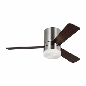 Era 44" Ceiling Fan Brushed Steel space-saving huggers with modern style
