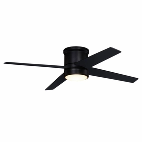 Erie 52"Ceiling Fan Black ifan smart fans for connected homes