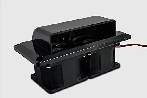 Exhaust Fan, 12V RV Side Vent Fan, Air Vent Ventilation Fan Plastic Exhaust Fan for RV Motorhome Caravan Camper Boat Marine Yacht (Black)