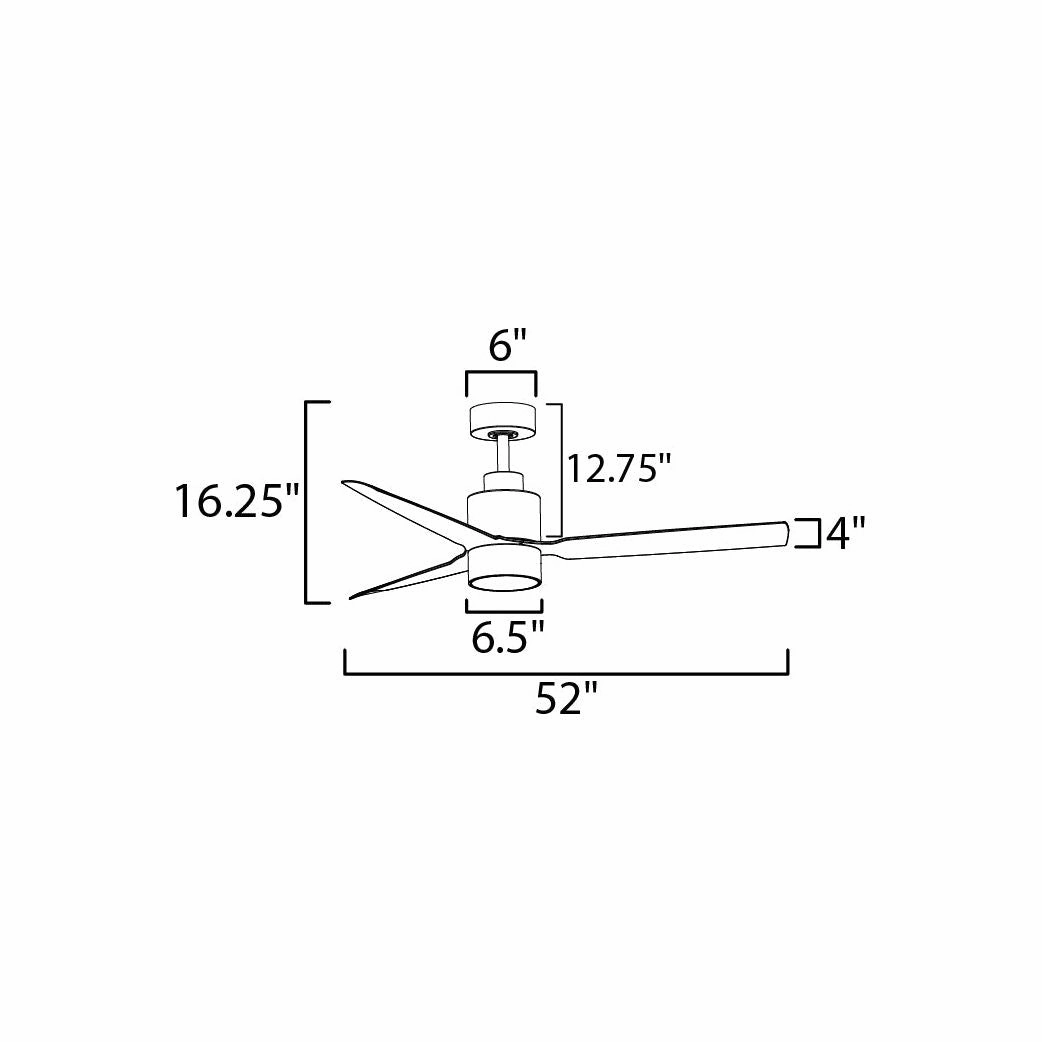 Falcon AC Damp 52" Indoor/Outdoor Fan with LED Light Kit