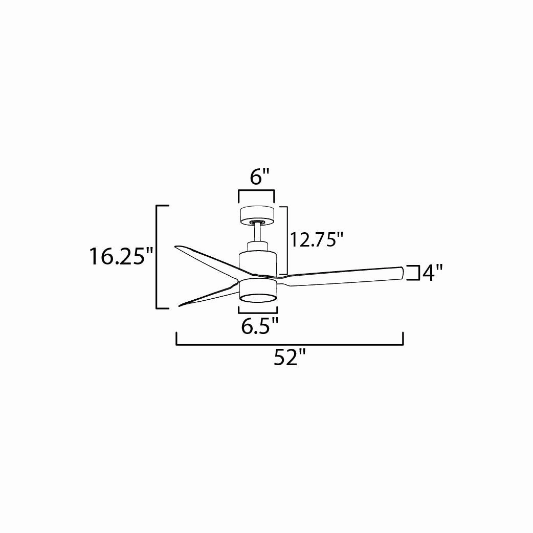 Falcon DC 52" Indoor/Outdoor Fan with LED Light Kit