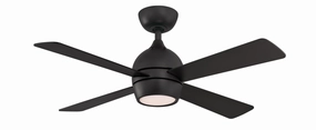 Fanimation Kwad 44" AC Motor Ceiling Fan with 18W LED Light and Remote Control low-noise indoor fans for peaceful settings
