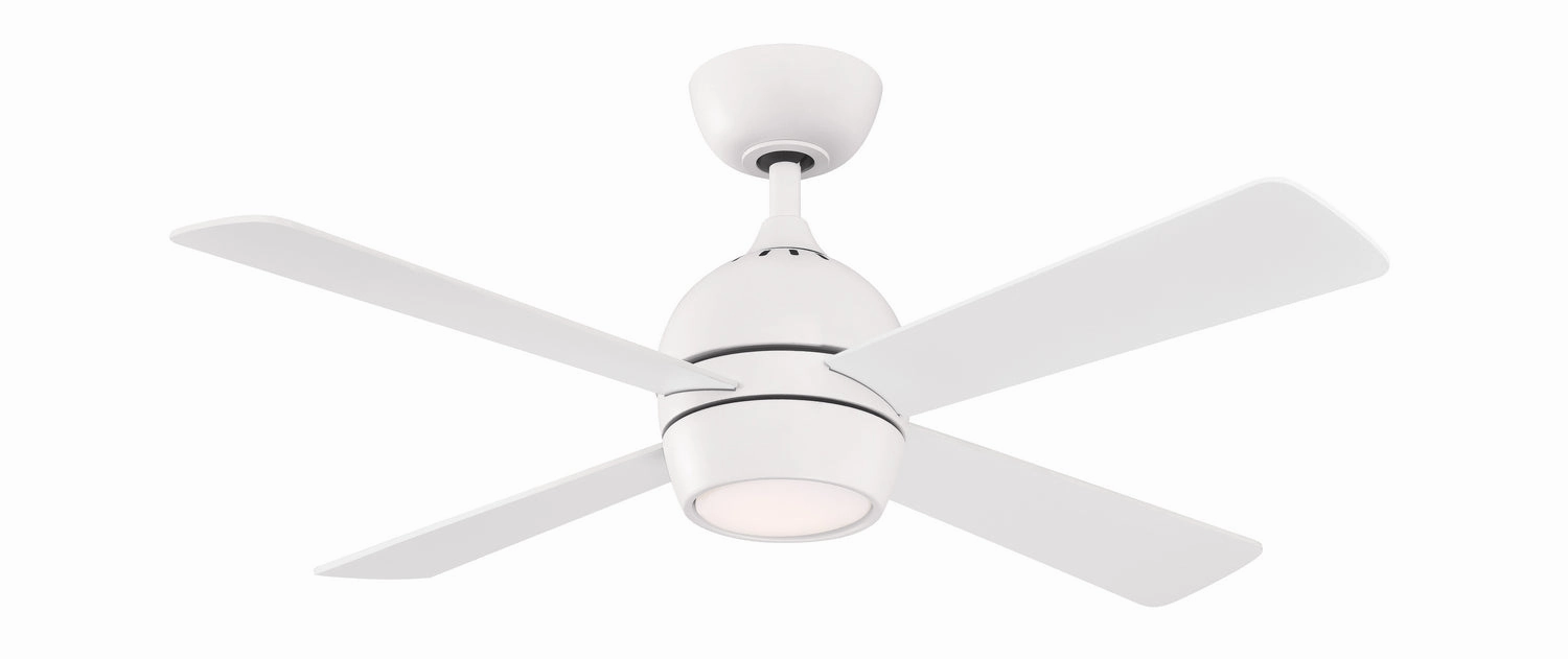 Fanimation Kwad 44" AC Motor Ceiling Fan with 18W LED Light and Remote Control