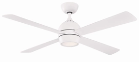 Fanimation Kwad 52" AC Motor Ceiling Fan with 18W LED Light and Remote Control Ceiling fan with adjustable speed settings
