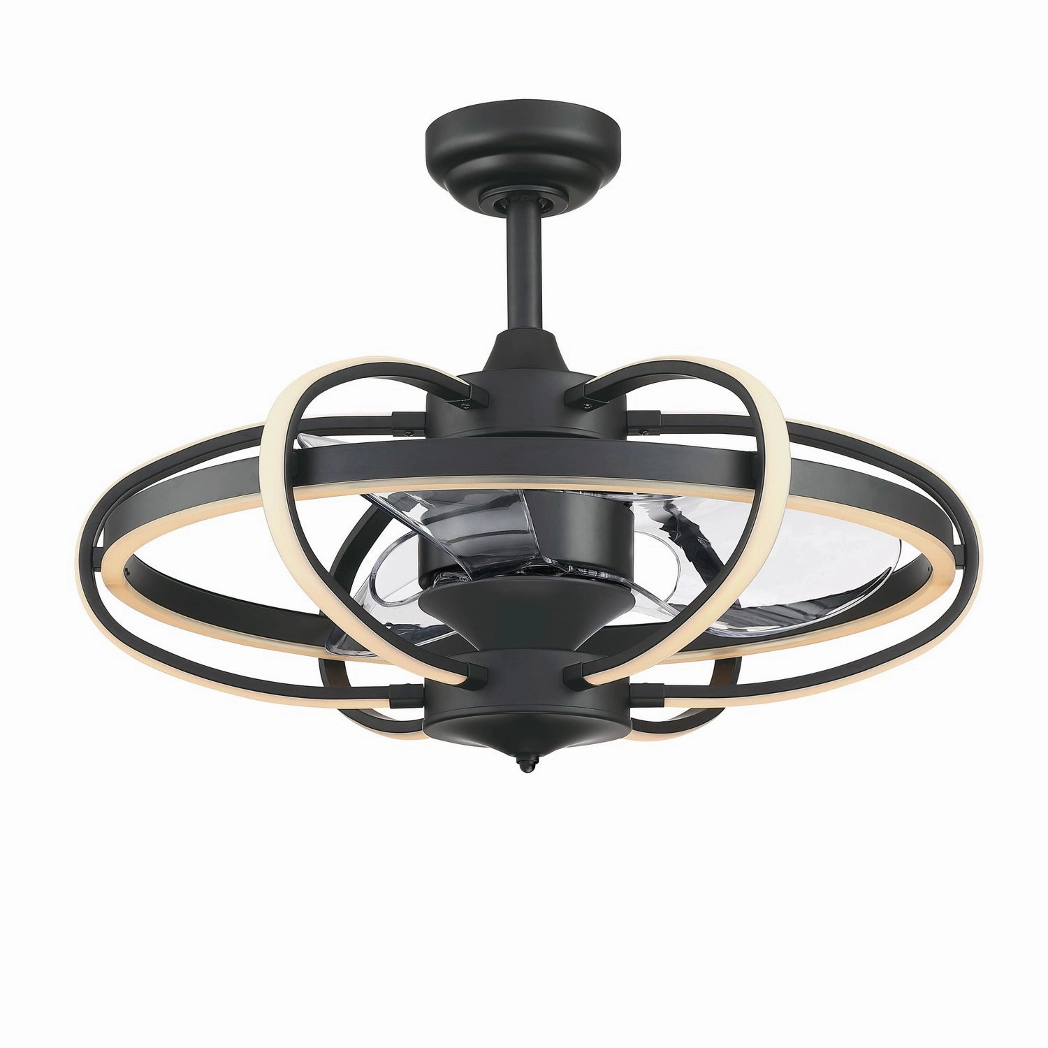 Fanimation Obvi 22" Fandelier with 24W LED and Remote Ceiling fan with adjustable speed settings