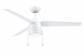 Fanimation PC/DC 52" Pull Chain Outdoor Ceiling Fan with 18W LED Light Ceiling fan with adjustable speed settings