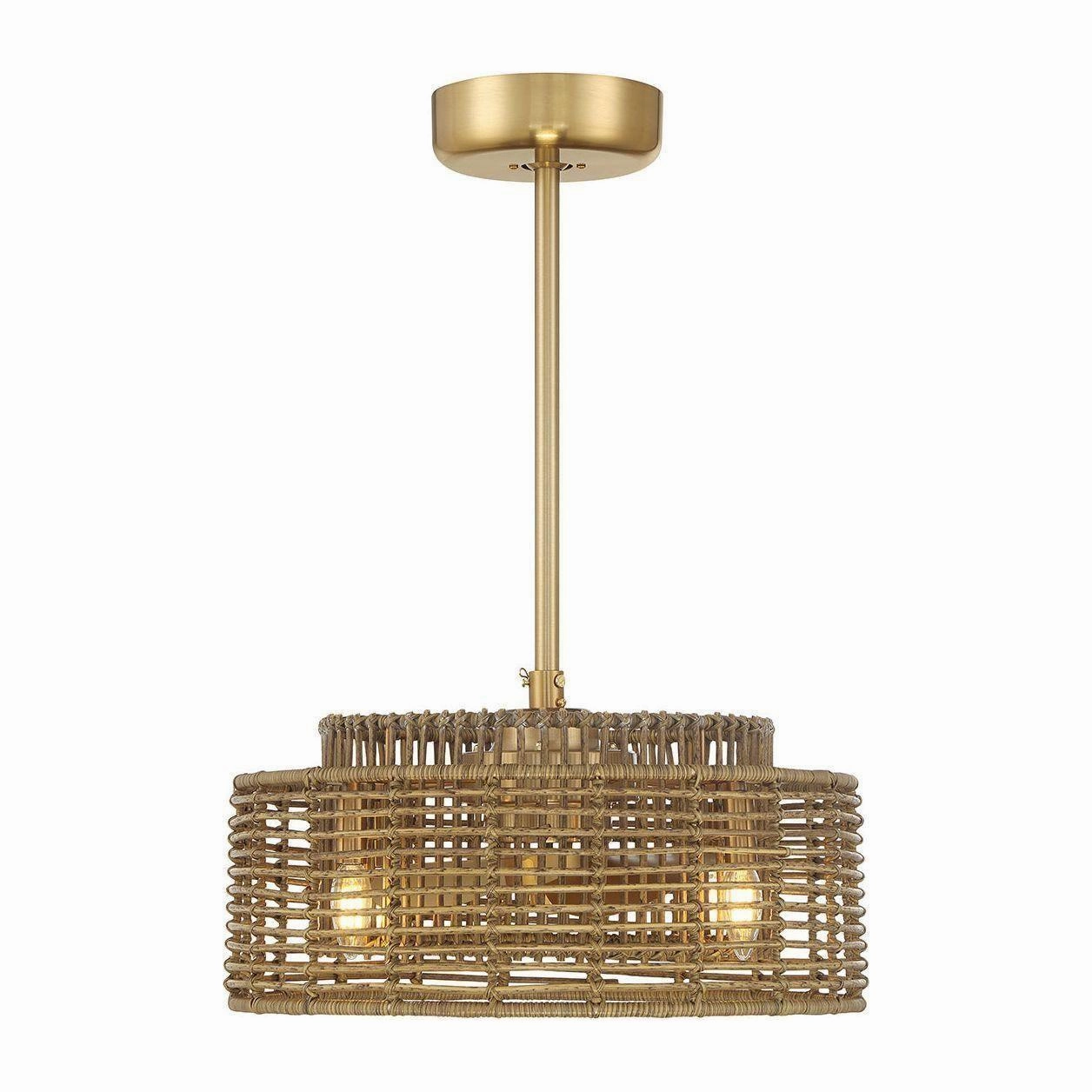 Ferndale 4-Light Fan D'Lier ceiling fans with integrated LED lighting