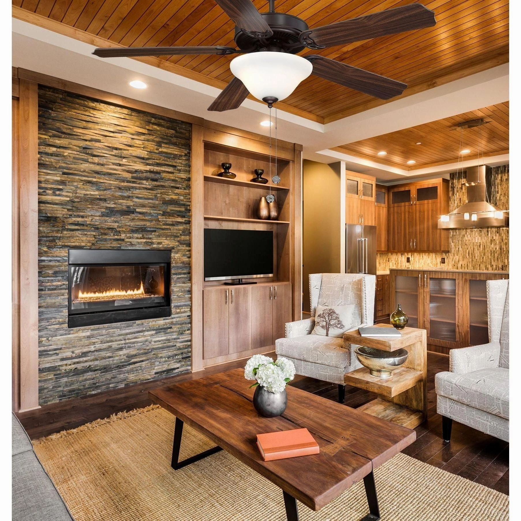 First Value 52" 2-Light Ceiling Fan