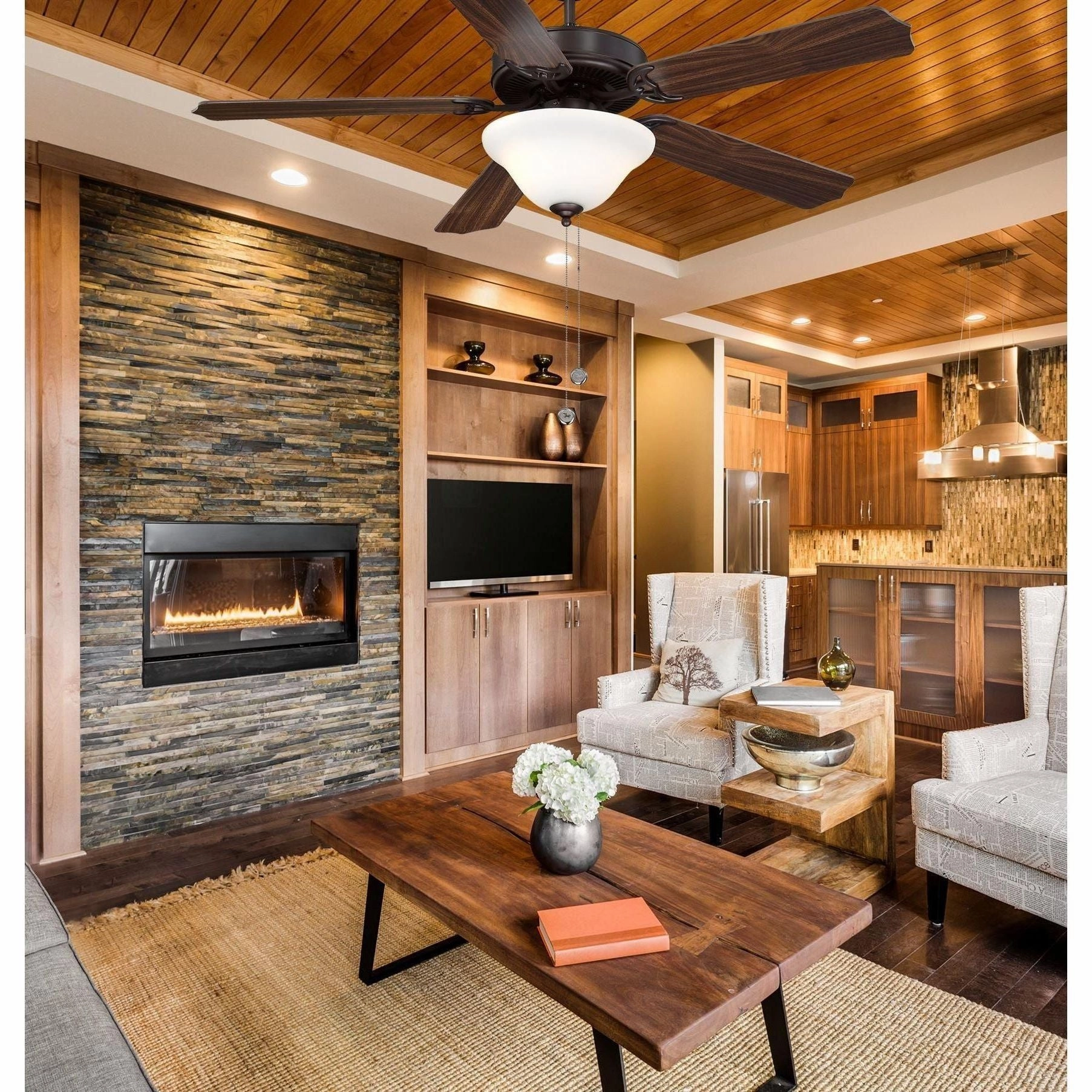 First Value 52" 2-Light Ceiling Fan