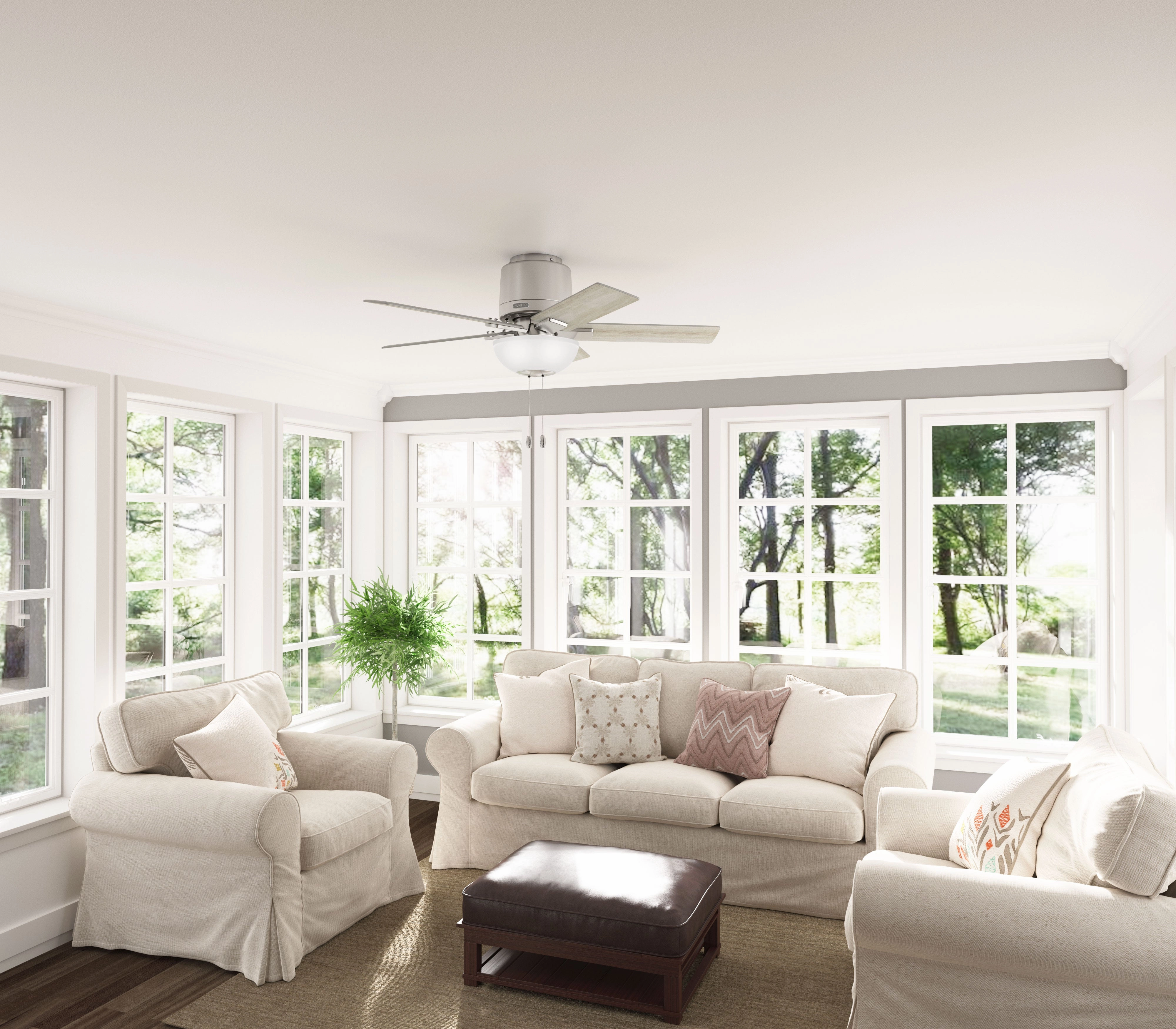 Fitzgerald 44"Ceiling Fan Brushed Nickel
