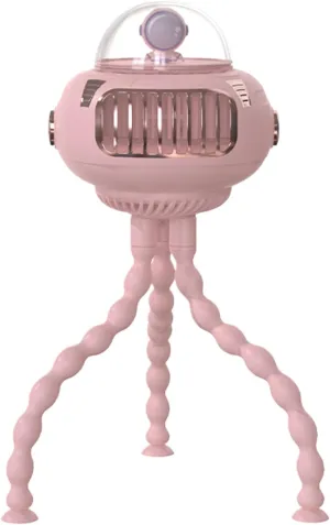 Flexible USB Fan - Baby Stroller Fan, Octopus Cooling Unit | Rechargeable Speed Adjustable Gadget, Portable Air Circulator for Hospital, for Camping Tent Octopus-shaped decorative fan