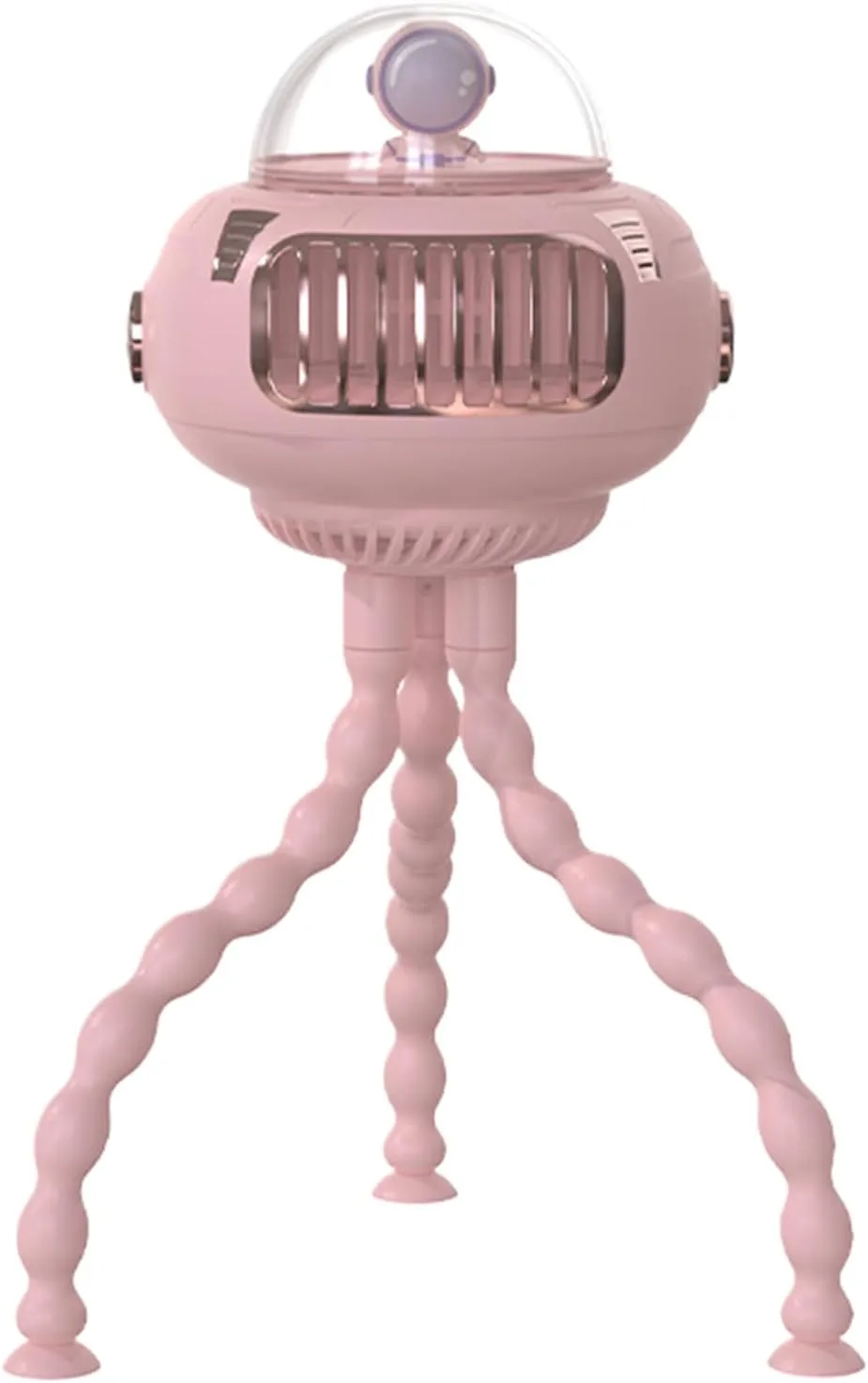 Flexible USB Fan - Baby Stroller Fan, Octopus Cooling Unit | Rechargeable Speed Adjustable Gadget, Portable Air Circulator for Hospital, for Camping Tent Octopus-shaped decorative fan