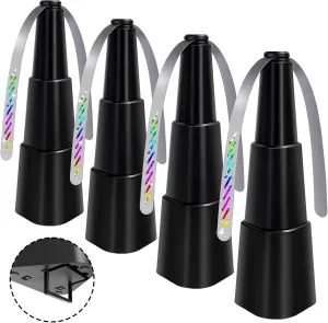 Fly Fans for Tables,Food Indoor Outside,4 Pack Portable Outdoor Picnic Fan,Batteries Powered Table Restaurant, Party, Home,Outdoor Dinner(Black) Battery-powered portable fan