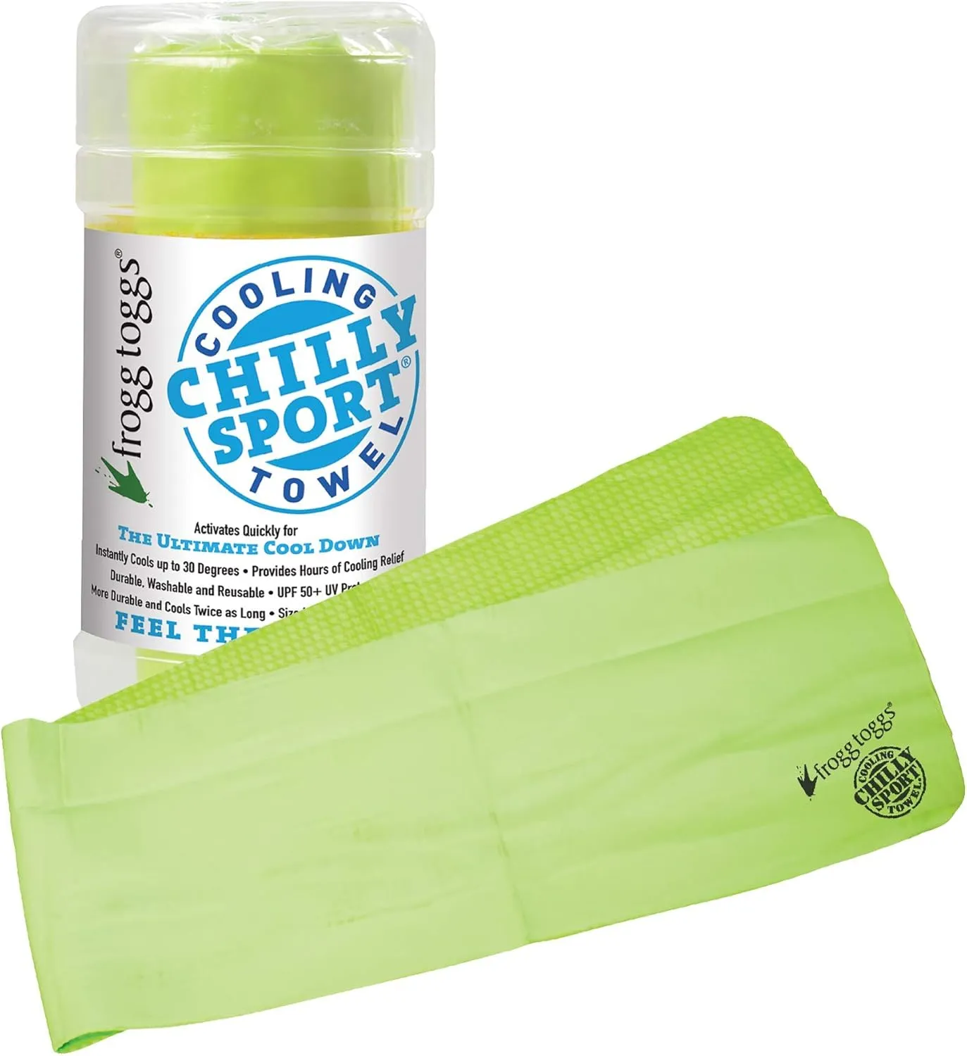 FROGG TOGGS Chilly Sport Cooling Neck Wrap & Head Band Neck fan for hands-free comfort