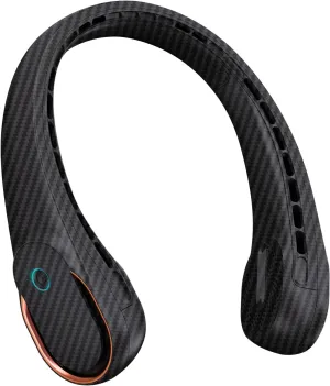 FrSara Neck Fan, Portable Personal Fan Strong Wind, 5200mAh, Air Volume,360 Cooling, No Hair Twisting, Air Volume On 2 Sides, Non-Slip, Quick Charge, Long Use Time, Gift for Women, Men, Birthday Neck fan for hands-free comfort