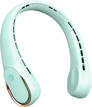 FrSara Neck Fan,Personal Fans for Your Neck, Adjustable, 360 Cooling, Super Quiet, No Blade Fan Design, No Hair Twisting, Even Air Volume On Both Sides, Non-Slip, Short Charging, Long Use Time Neck fan for hands-free comfort