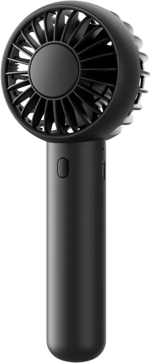 Gaiatop Mini Portable Fan, Small and Powerful, Cute Design 3 Speed Personal Handheld fan and Desktop with Base, Lightweight USB Rechargeable for Travel Lash Makeup Girl Women Summer Gift Black Mini handheld fan for personal cooling