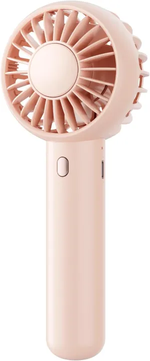 Gaiatop Mini Portable Fan, Small and Powerful, Cute Design 3 Speed Personal Handheld fan and Desktop with Base, Lightweight USB Rechargeable for Travel Lash Makeup Girl Women Summer Gift Pink Mini handheld fan for personal cooling