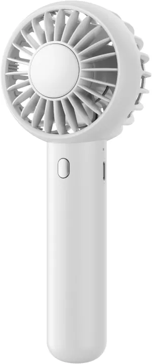 Gaiatop Mini Portable Fan, Small and Powerful, Cute Design 3 Speed Personal Handheld fan and Desktop with Base, Lightweight USB Rechargeable for Travel Lash Makeup Girl Women Summer Gift White Mini handheld fan for personal cooling