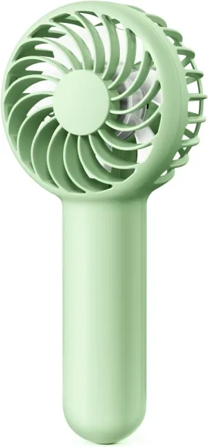 Gaiatop Mini Portable Handheld Fan, 3 Speed Powerful Battery Operated, Small USB Rechargeable Personal Fans for Makeup Eyelash, Camping Beach Airplane Travel Essentials for Women Girls Green Mini handheld fan for personal cooling