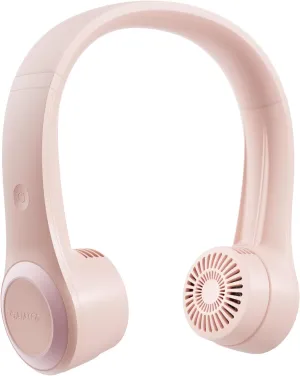 Gaiatop Portable Neck Fan, 4000mAh Rechargeable Hands Free Bladeless Mini Fans, 3 Speeds Air Outlet Can Rotate 70, Free Adjustment Personal Wearable Cooling Fan Suitable for Travel Office Pink Neck fan for hands-free comfort