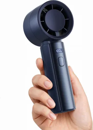 Gaiatop Small Handheld Fan Portable, Powerful High Speed Turbo Cooling, 4000mAh USB Rechargeable Battery Operated Mini Personal Fan, Summer Outdoor Travel Essentials, Gifts for Women Men, Navy Blue Mini handheld fan for personal cooling