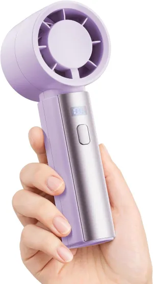 Gaiatop Small Handheld Fan Portable, Powerful High Speed Turbo Cooling, 4000mAh USB Rechargeable Battery Powered Personal Mini Fan, Outdoor Travel Essentials, Summer Gifts for Women Mom Girls, Purple Mini handheld fan for personal cooling