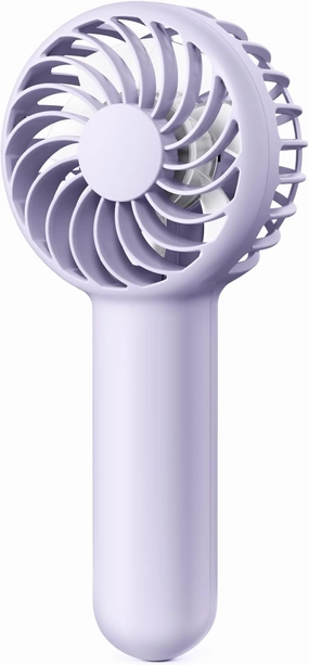 Gaiatop Mini Portable Handheld Fan, 3 Speed Powerful Battery Operated, Small USB Rechargeable Personal Fans for Makeup Eyelash, Camping Beach Airplane Travel Essentials for Women Girls Purple Mini handheld fan for personal cooling