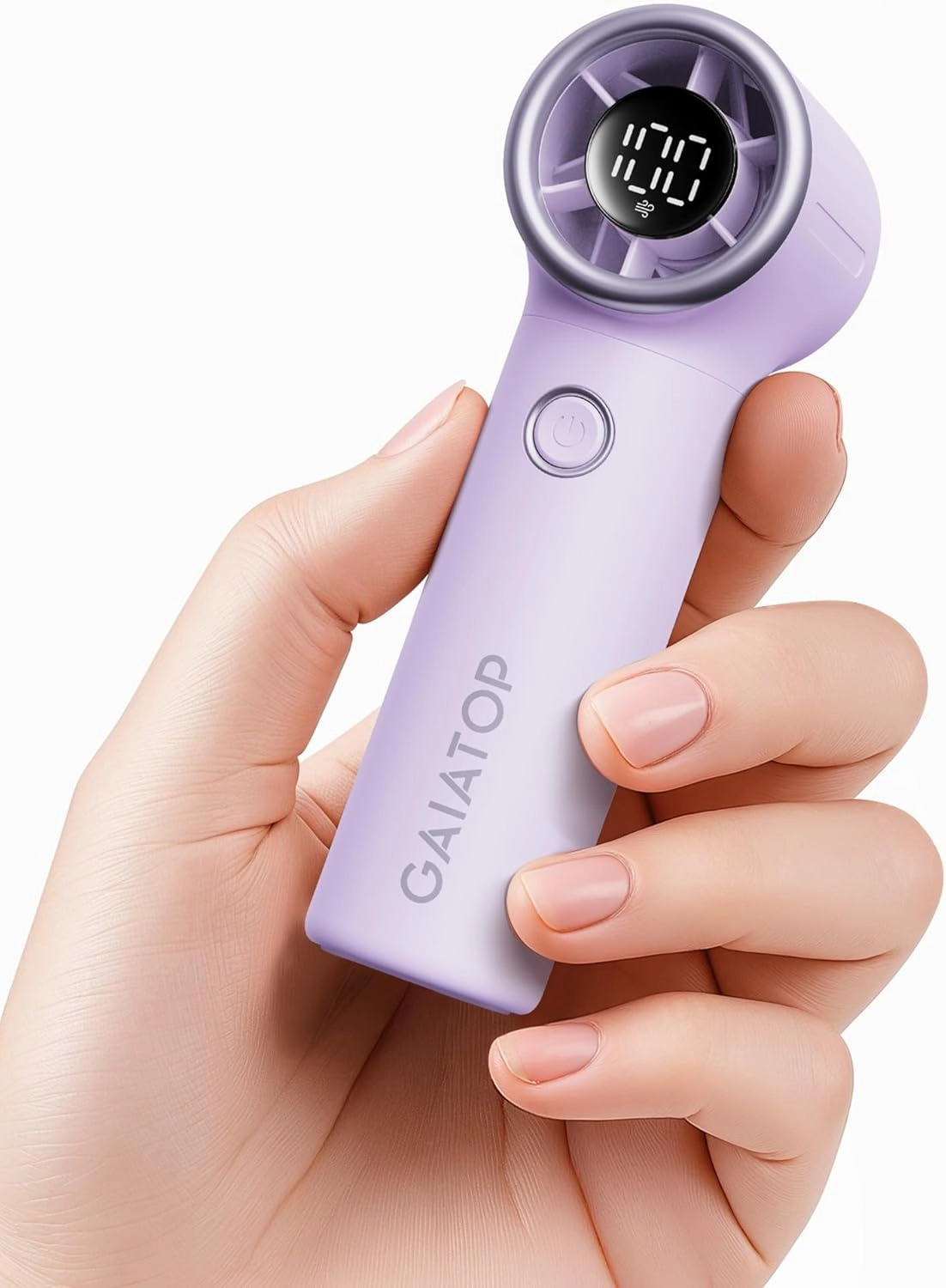 Gaiatop Mini Portable Handheld Fan, Personal Turbo Fans Pocket Size, 15h Max Runtime, High Speed 1-100 Adjustable Powerful Small Hand Fan, Outdoor Travel Concert Essentials Gifts for Women Men, Purple Mini handheld fan for personal cooling