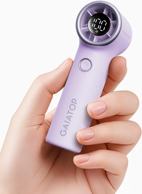 Gaiatop Mini Portable Handheld Fan, Personal Turbo Fans Pocket Size, 15h Max Runtime, High Speed 1-100 Adjustable Powerful Small Hand Fan, Outdoor Travel Concert Essentials Gifts for Women Men, Purple Mini handheld fan for personal cooling