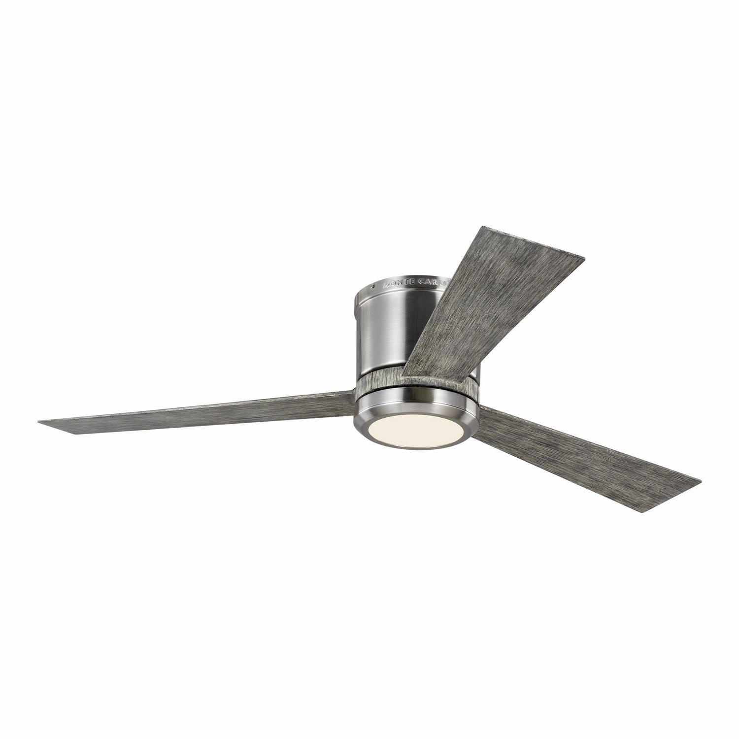 Generation Lighting Clarity Flushmount Ceiling Fan with 20W LED Light and Wall/Remote Control