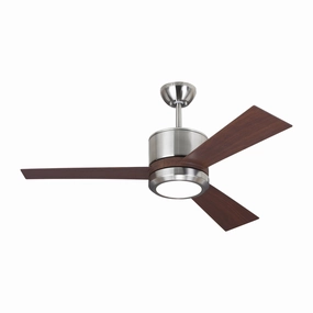 Generation Lighting Vision | Indoor Ceiling Fan with 20W LED & Combo Handheld/Wall Mount Remote, Reverse and Dimm Energy-efficient ceiling fan with remote