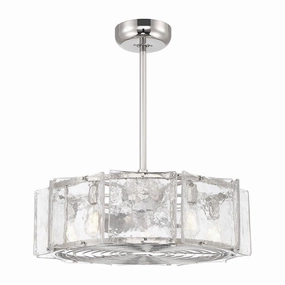 Genry 5-Light LED Fan D'Lier quiet ceiling fans with remote control