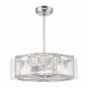 Genry 5-Light LED Fan D'Lier ceiling fans with integrated LED lighting