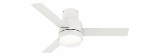 Gilmour 44"Ceiling Fan Matte White hugger fans for rooms with low ceilings