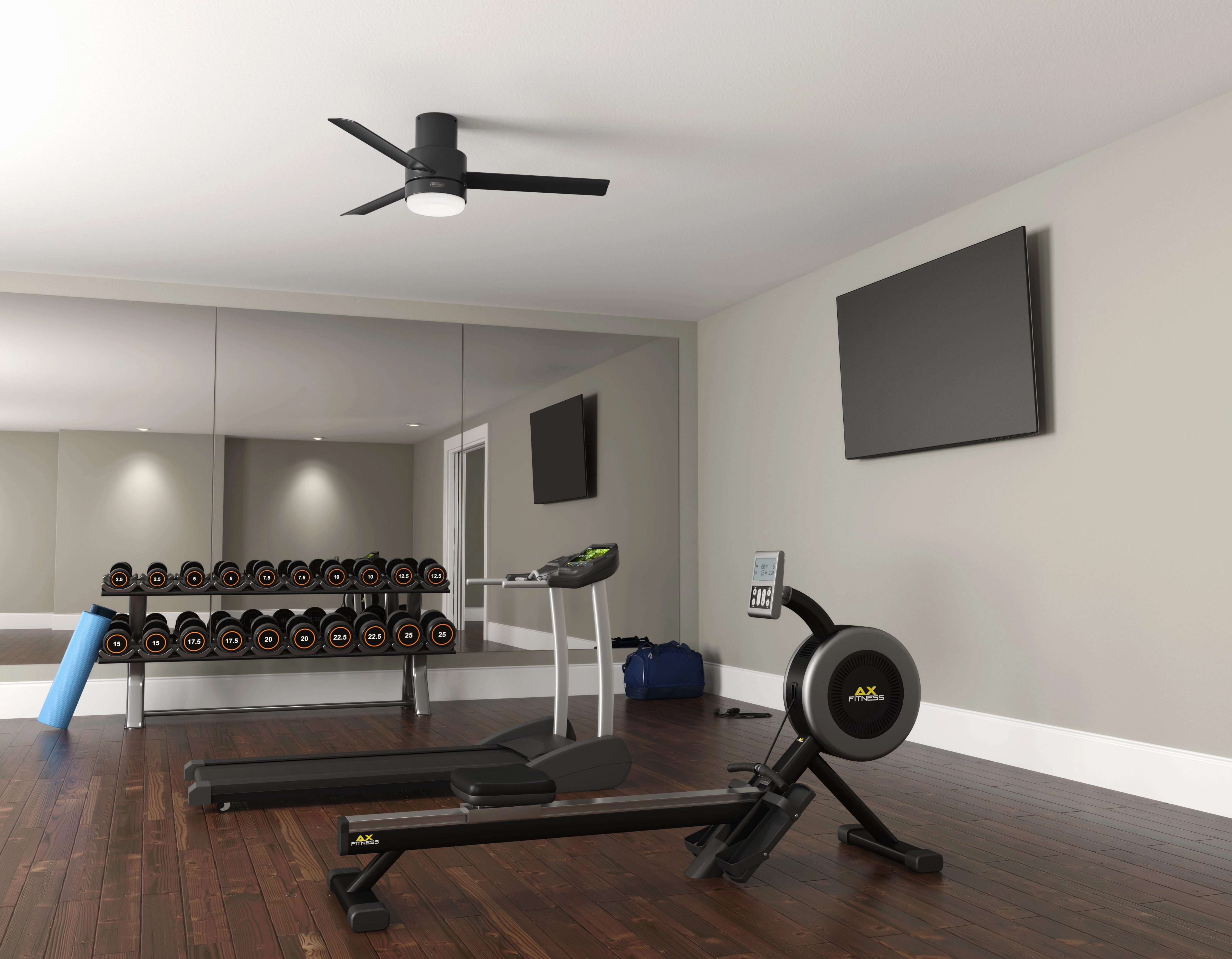 Gilmour 52"Ceiling Fan Matte Black