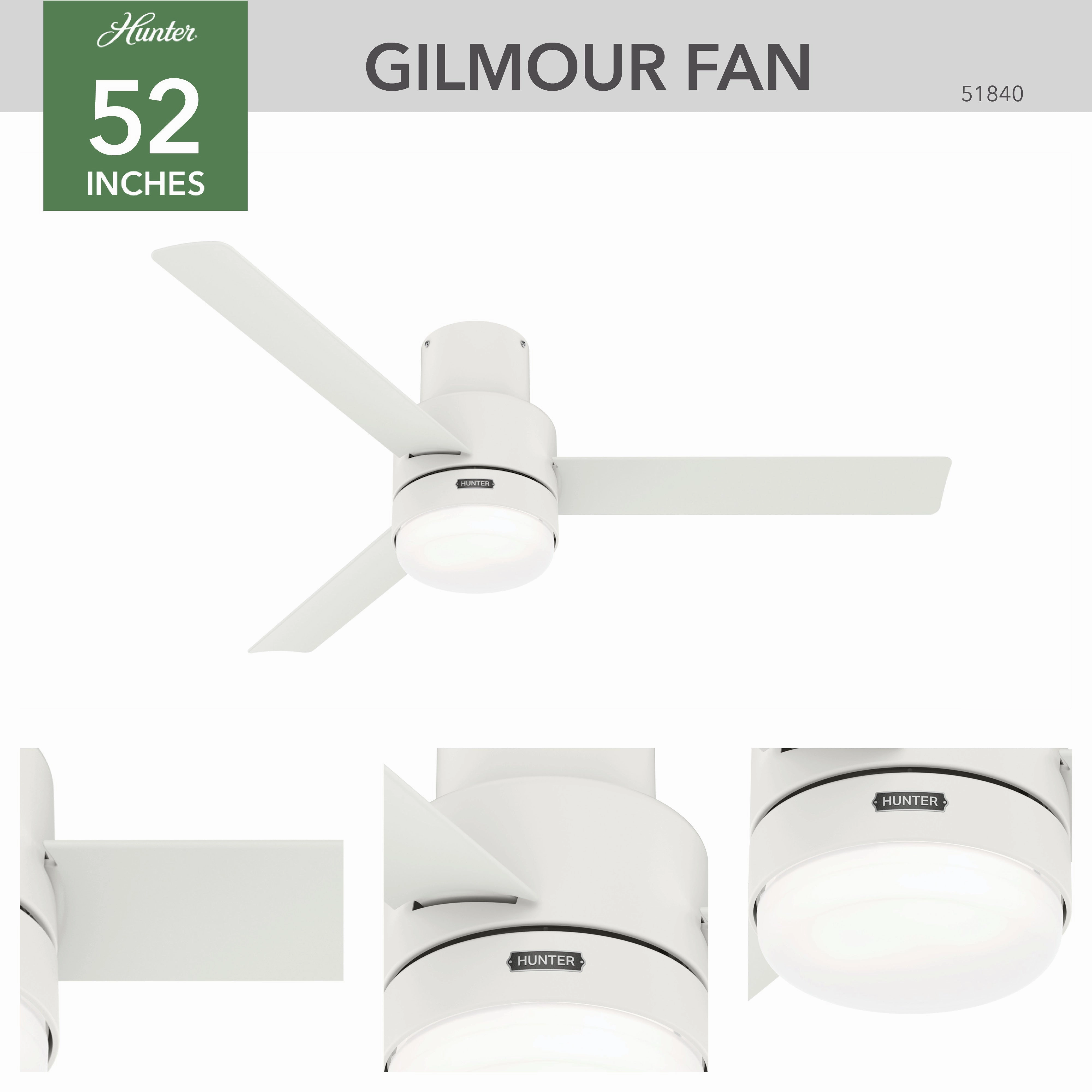 Gilmour 52"Ceiling Fan Matte White