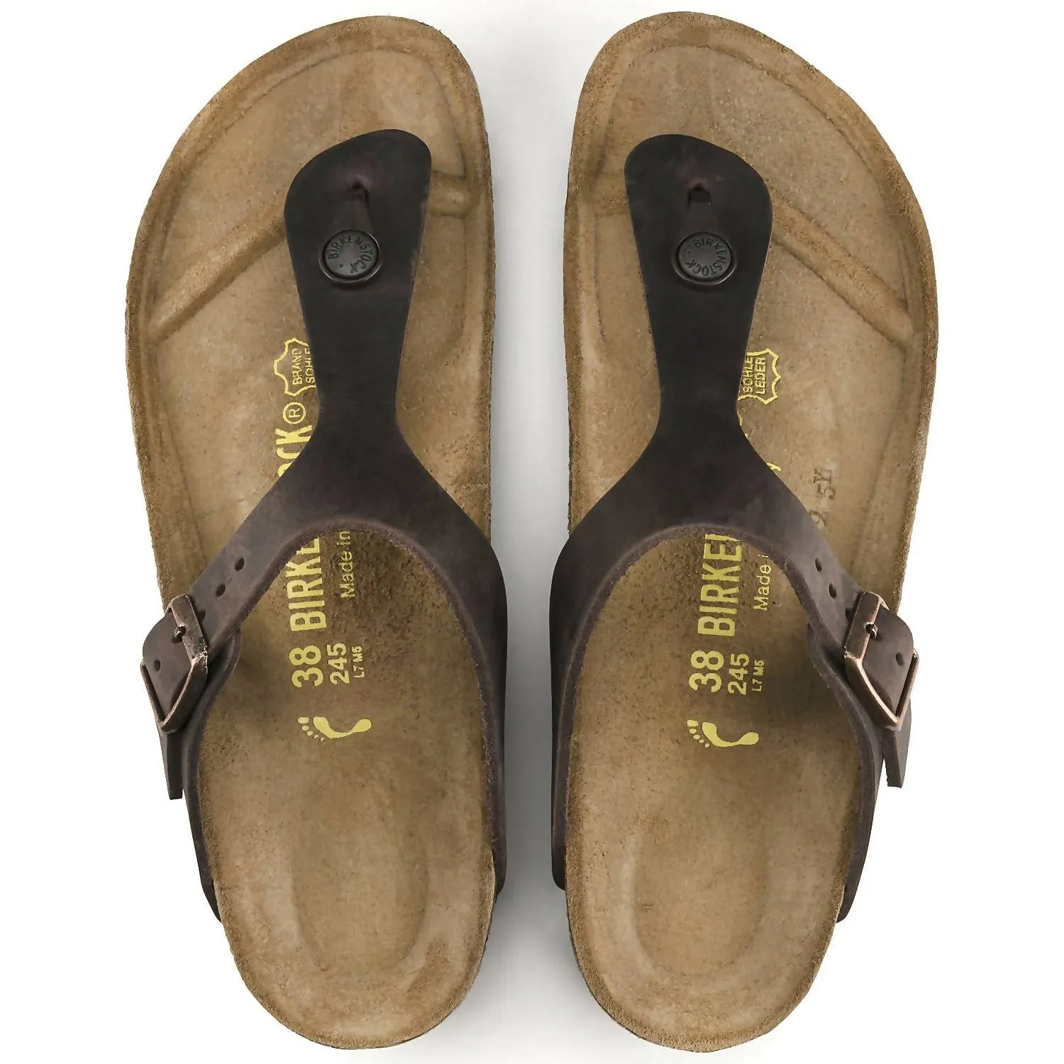 Gizeh Oiled Leather Sandal in Habana