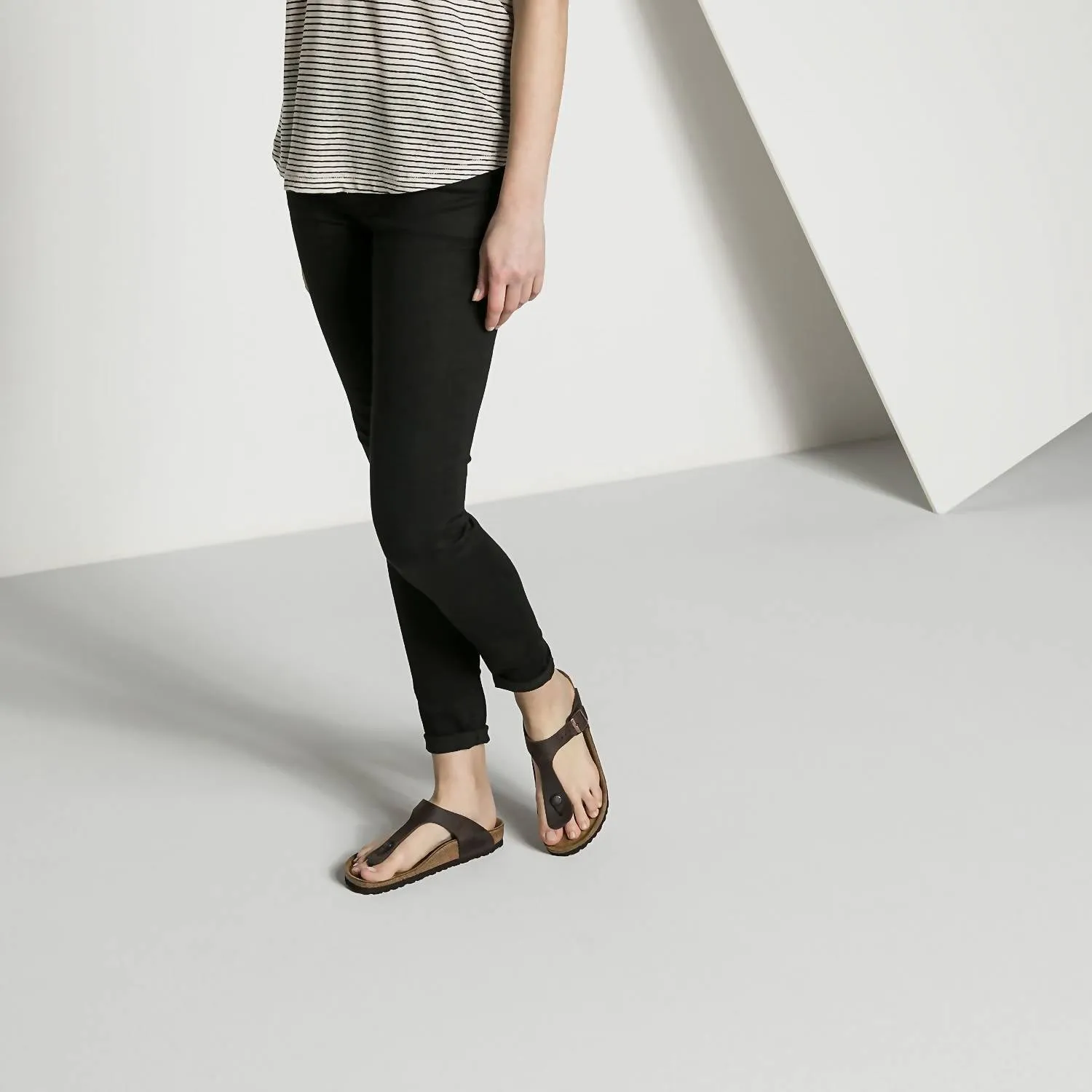 Gizeh Oiled Leather Sandal in Habana