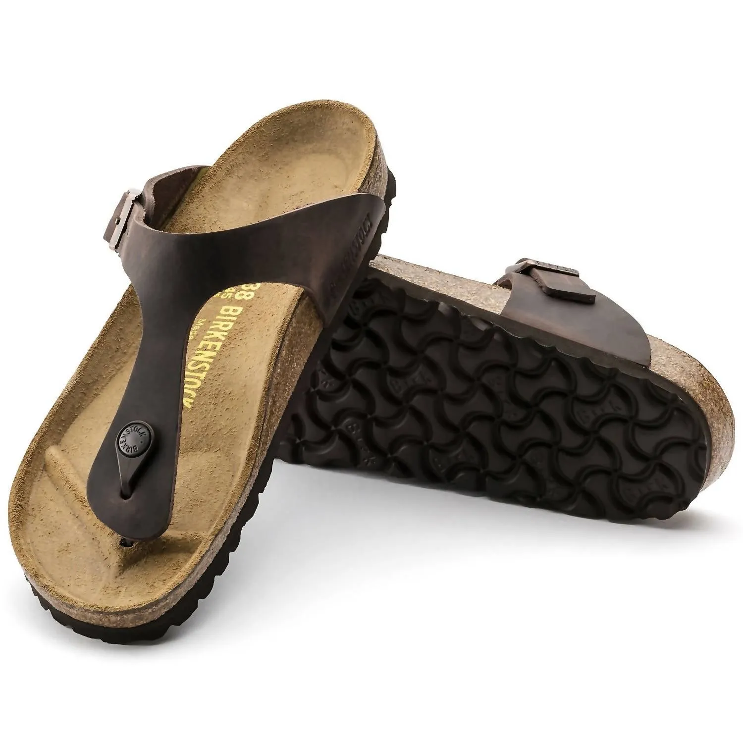 Gizeh Oiled Leather Sandal in Habana