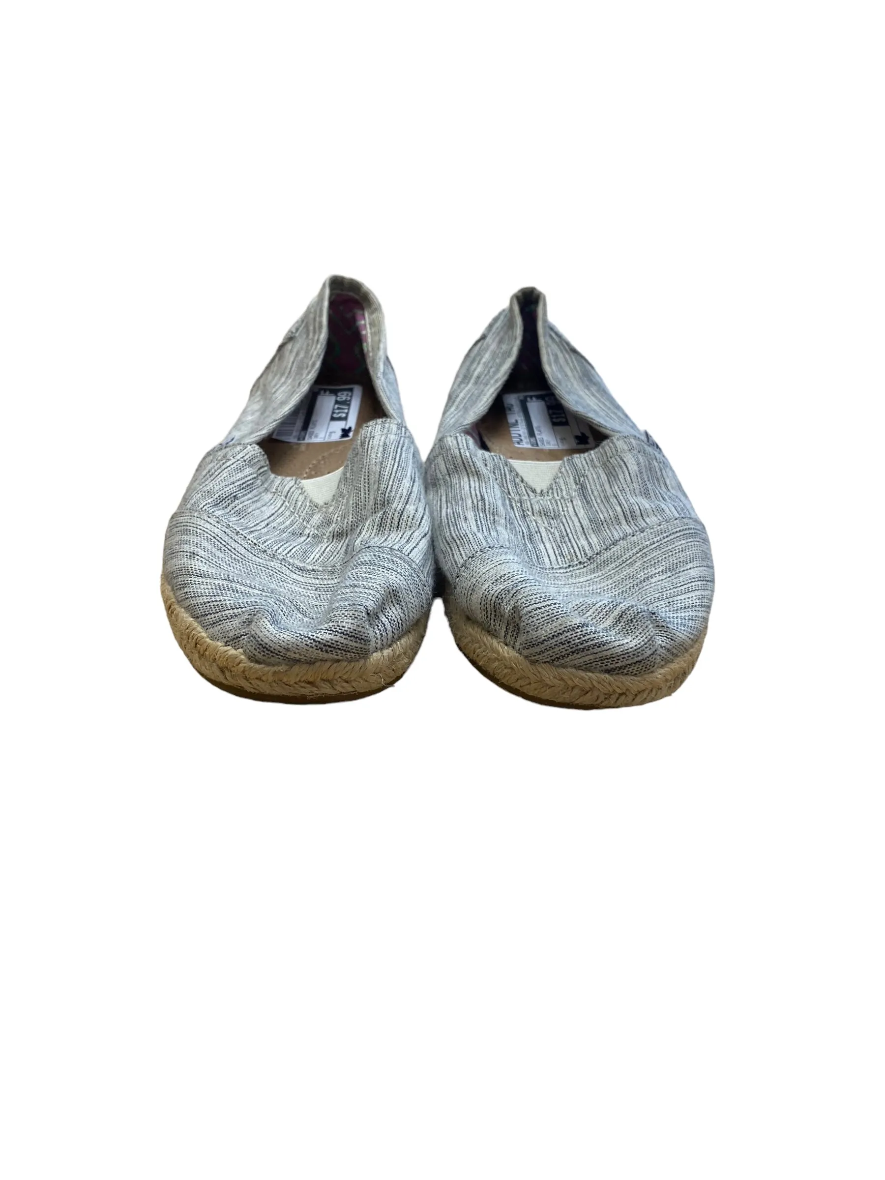 Grey Shoes Flats Toms, Size 5 toms