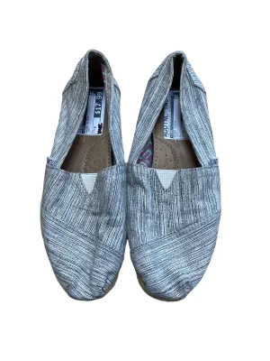 Grey Shoes Flats Toms, Size 5 toms