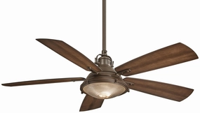 Groton Led 56" Ceiling Fan in Oil Rubbed Bronze Modern ceiling fan for home cooling