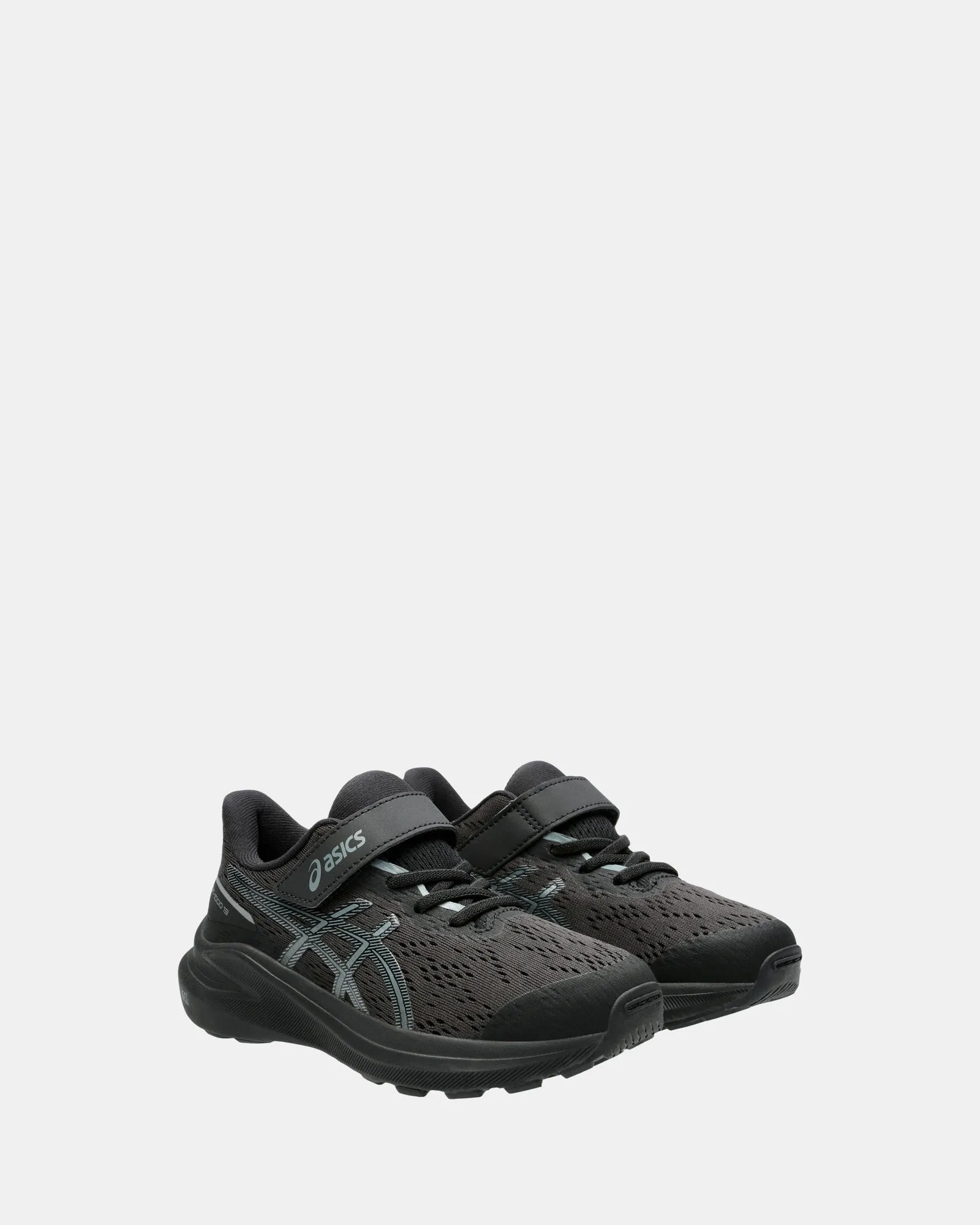 GT-1000 13 Black Grade School Black/Steel Grey Asics Shoes