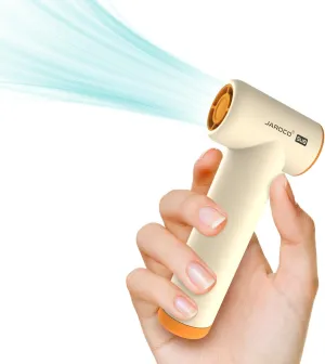 Handheld Portable Turbo Fan, 85000RPM Super High-speed Fan with 4-speed, 4000mAh, USB-C Rechargeable Personal Battery Operated, Mini Small Pocket Design for Travel/Outdoor/Vacation/Concert/Gift, Beige Mini handheld fan for personal cooling