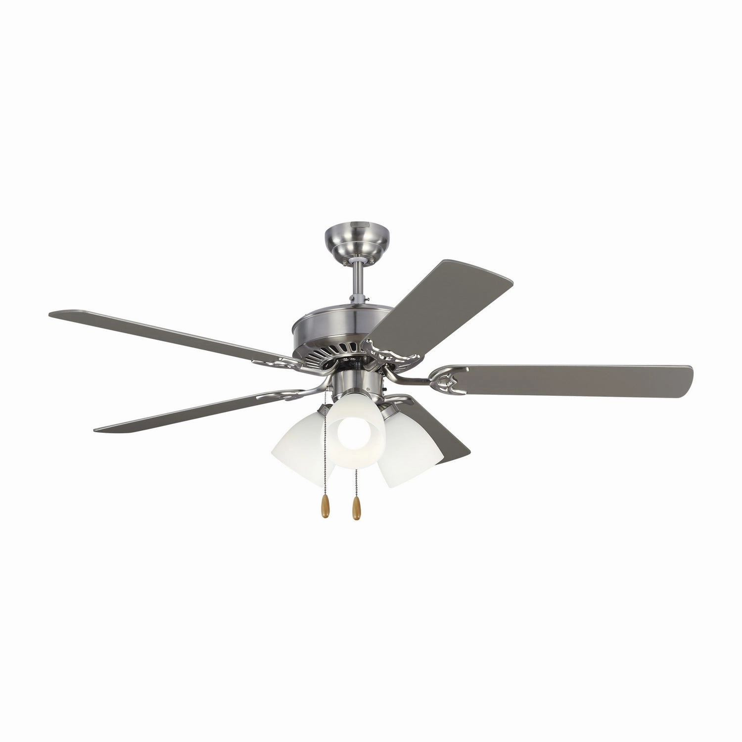 Haven 52 LED 3 52" Ceiling Fan in Brushed Steel Ceiling fan with adjustable speed settings